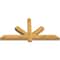Ekena Millwork Kennewick Rough Sawn Timber Gable Bracket, Western Red Cedar, 60"W x 30"H x 4"D x 4"F, 12/12 Pitch GBW060X30X0404KEN00RWR - alternate 3
